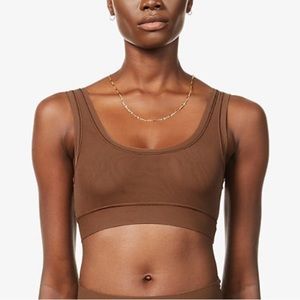 SKIMS Summer Mesh Scoop Bralette in Jasper